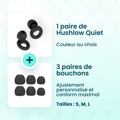 Hushlow Quiet – Bouchons d'oreilles pour dormir